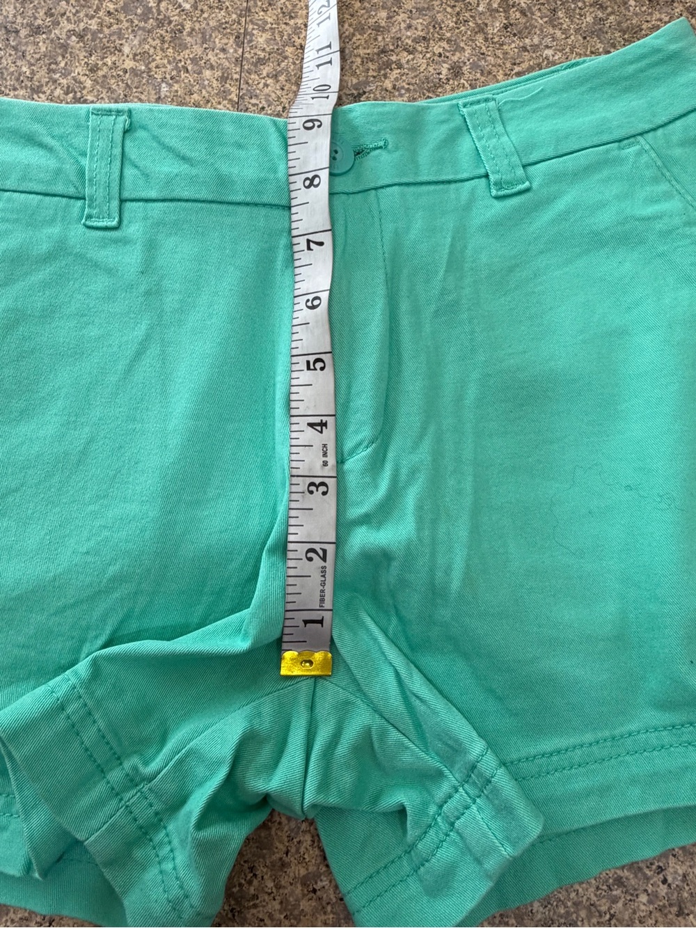 BCG Academy Women’s Size 6 Mint Green Chino Shorts Cotton Stretch Casual - Picture 7 of 8